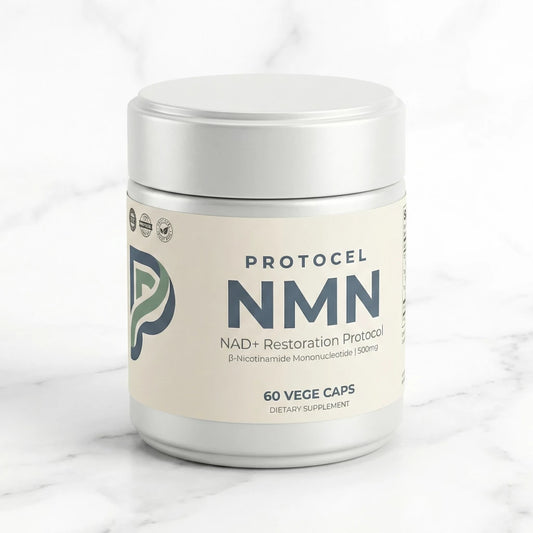 PROTOCEL NMN bottle on a marble surface
