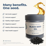 Many benefits, one seed: hair and skin, immune, healthy weight, digestive, inflammatory response and heart health support
