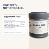 One seed, nothing else: supplement facts for PROTOCEL Black Seed Oil